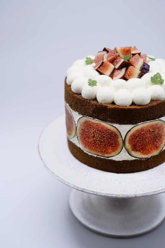 Fig Hojicha Sponge Cake (Whole) I 無花果焙茶海綿蛋糕(原個)