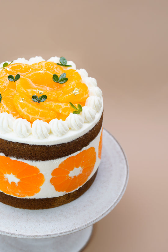 Japanese Mikan Earl Grey Sponge Cake (Whole) | 日本蜜柑伯爵茶海綿蛋糕(原個)