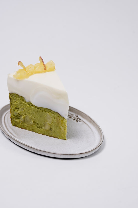 Honey Apple Jasmine Green Tea Mochi Basque Burnt Cheesecake I 蜂蜜蘋果茉莉綠茶麻糬巴斯克芝士蛋糕