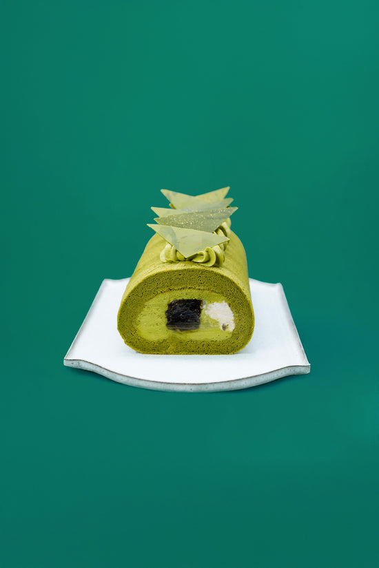 Matcha Azuki Brown Sugar Mochi Roll Cake(Whole) I 抹茶紅豆黑糖麻糬卷蛋(原條)