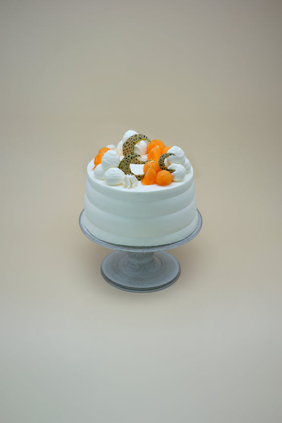 Japanese Miyazaki Melon Nakazawa Cream Shortcake (Whole) I 日本宮崎縣赤肉蜜瓜中沢純生鮮奶油蛋糕 (原個)