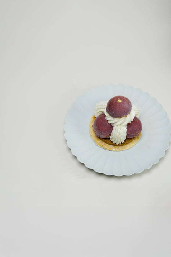 Vanilla Taro Saint-Honoré Cake I 香草芋泥聖多諾黑泡芙蛋糕