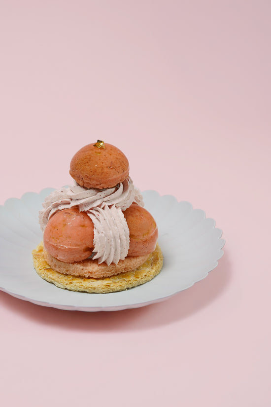 Strawberry Saint-Honoré Cake I 草莓聖多諾黑泡芙蛋糕
