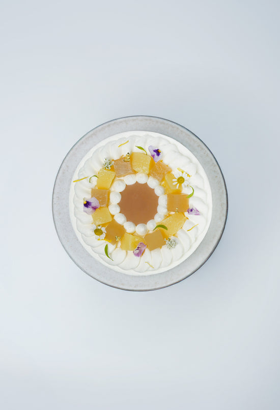 Japanese Peach Pomelo Jin Xuan Tea Nakazawa Cream Shortcake (Whole) I 日本水蜜桃柚香金萱茶中沢純生鮮奶油蛋糕(原個)