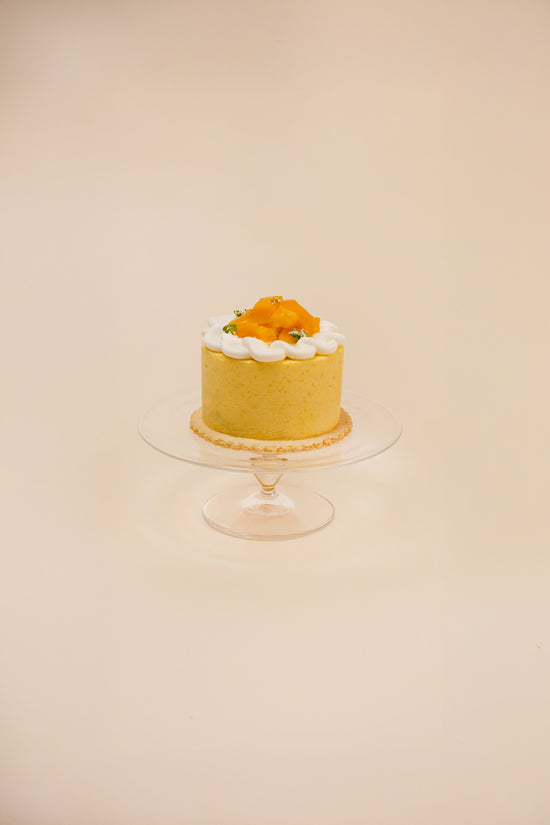 Mango Pandan Coconut Mousse Cake I 芒果斑蘭椰子慕絲蛋糕