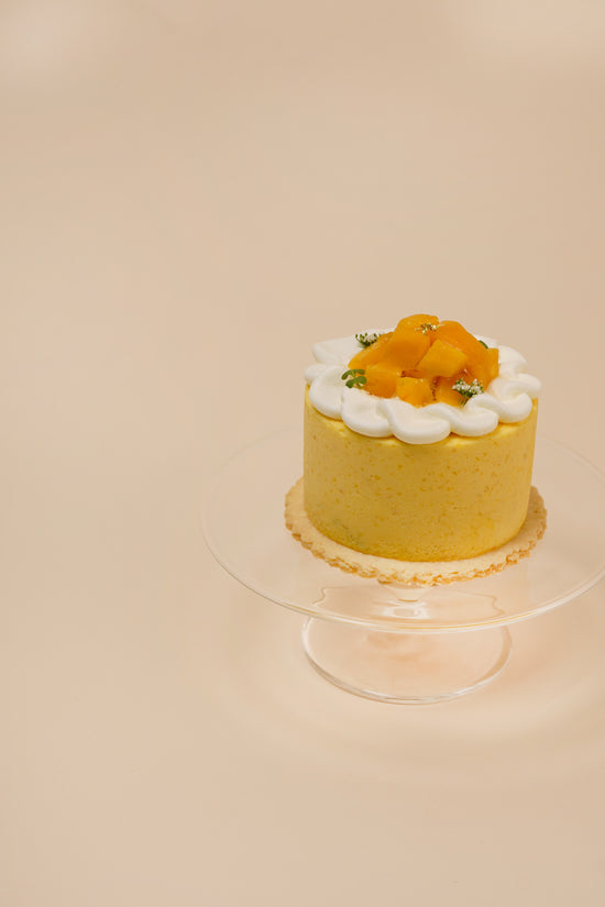 Mango Pandan Coconut Mousse Cake I 芒果斑蘭椰子慕絲蛋糕