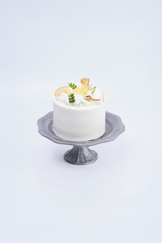 Lemon Apple Black Tea Sponge Cake (Whole) | 檸檬糖漬蘋果紅茶忌廉蛋糕(原個)