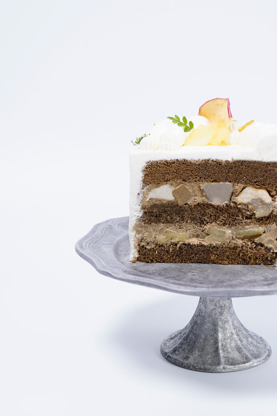 Lemon Apple Black Tea Sponge Cake | 檸檬糖漬蘋果紅茶忌廉蛋糕