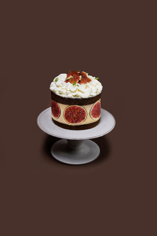 Caramel Fig Hojicha Tea Sponge Cake(Whole) I 焦糖無花果焙茶海綿蛋糕(原個)