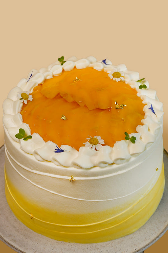 Mango Nakazawa Cream Earl Grey Sponge Cake (Whole) I 芒果中沢純生鮮奶油伯爵茶海綿蛋糕(原個)