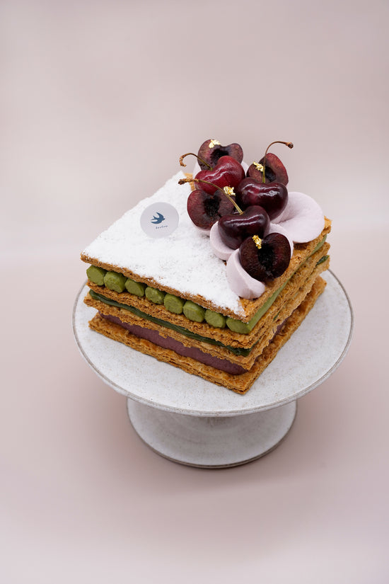 Cherry Pistachio Mille Feuille (Whole) I 車厘子開心果拿破崙(原個)